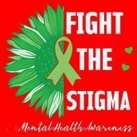Mental Health Awareness Sunflower Fight The Stigma Santa Hat thumb 1