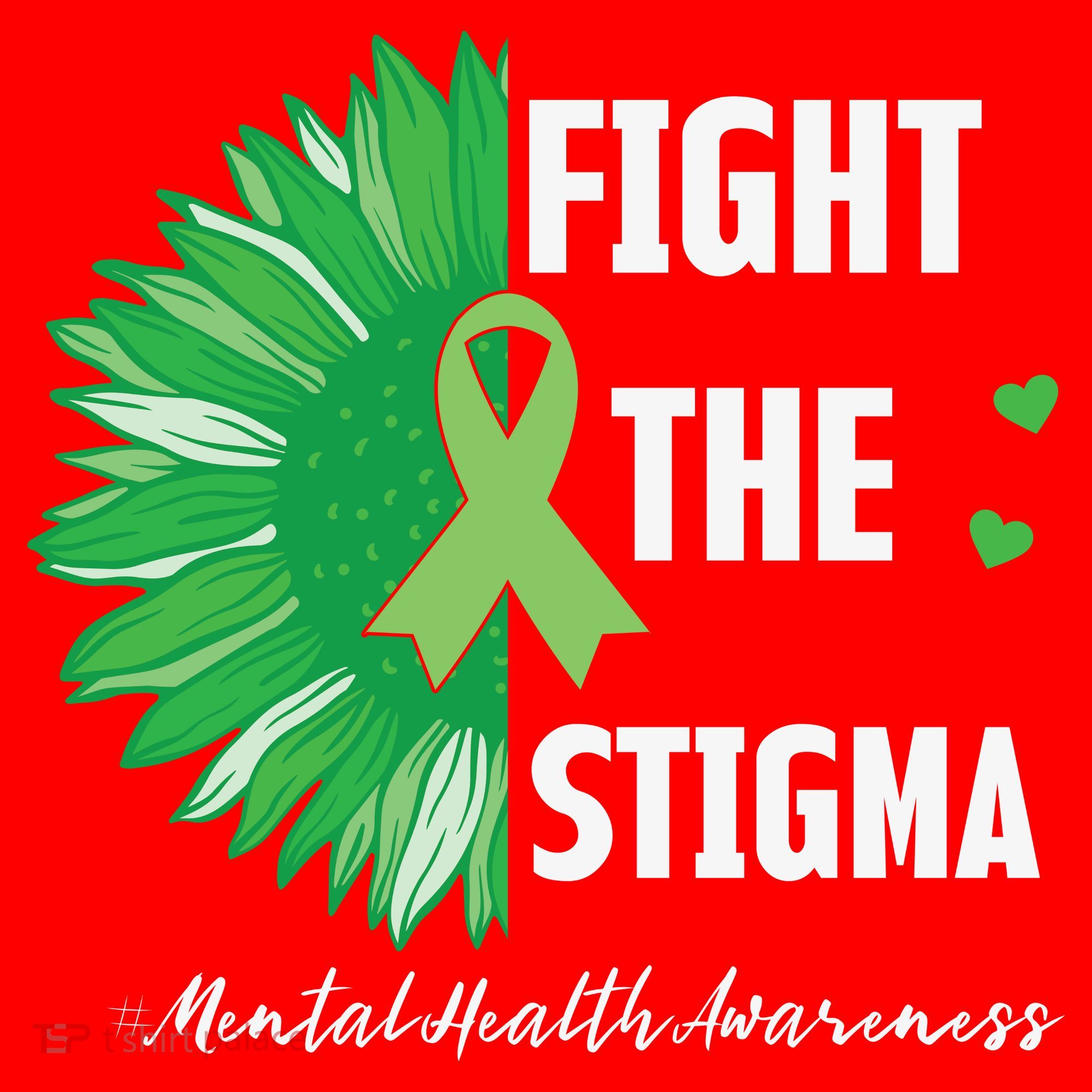 Mental Health Awareness Sunflower Fight The Stigma Santa Hat