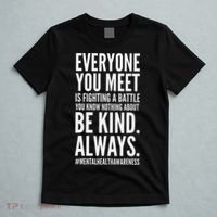 Mental Health Awareness Month End The Stigma Positive Quote T-Shirt thumb 5