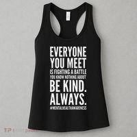 Mental Health Awareness Month End The Stigma Positive Quote Women's Tank Top thumb 3