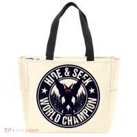 Mothman Hide And Seek World Champion Cool Mothman Silhouette Tote Bag thumb 0