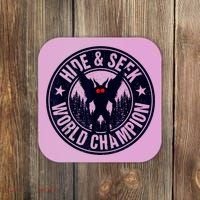 Mothman Hide And Seek World Champion Cool Mothman Silhouette Coaster thumb 0