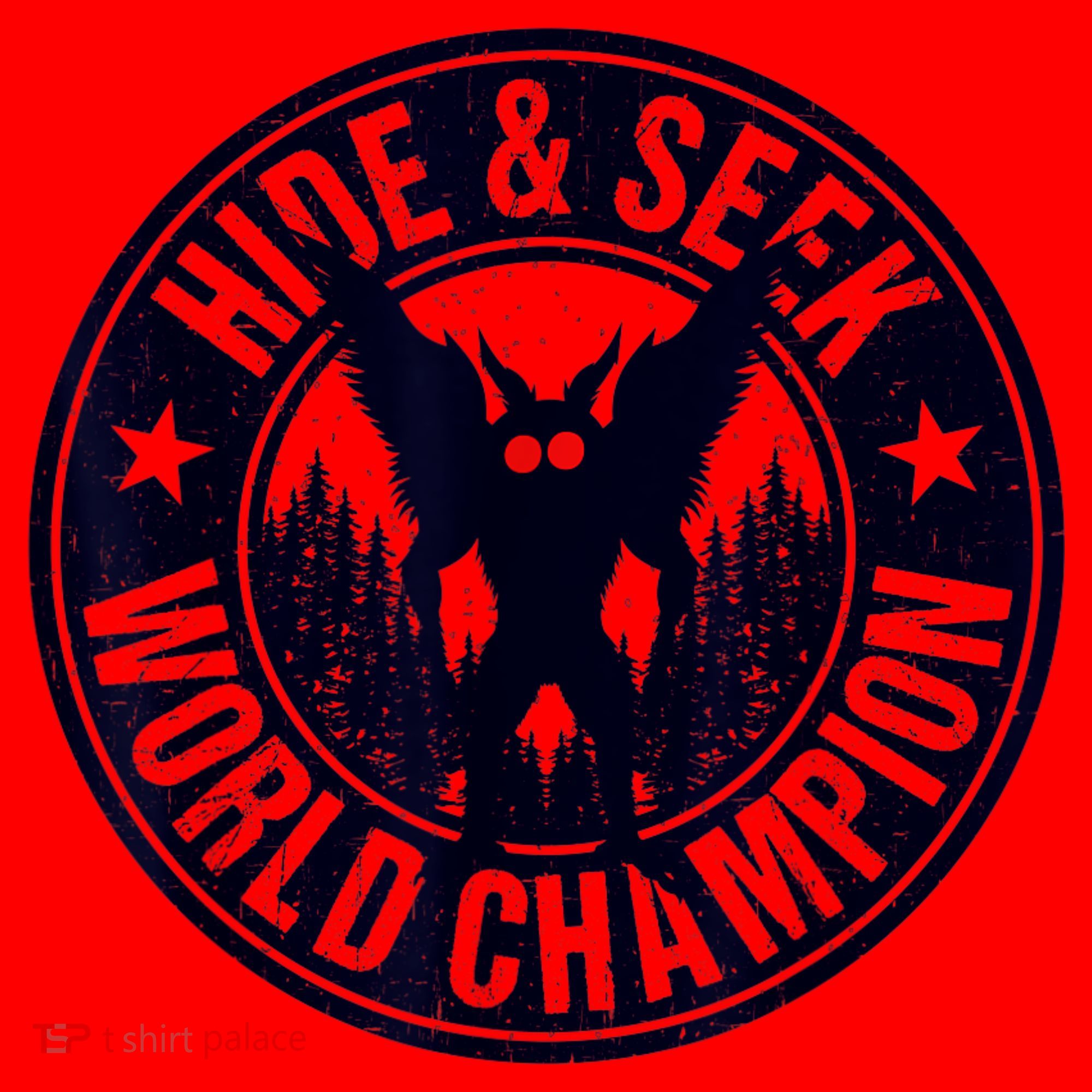 Mothman Hide And Seek World Champion Cool Mothman Silhouette Santa Hat