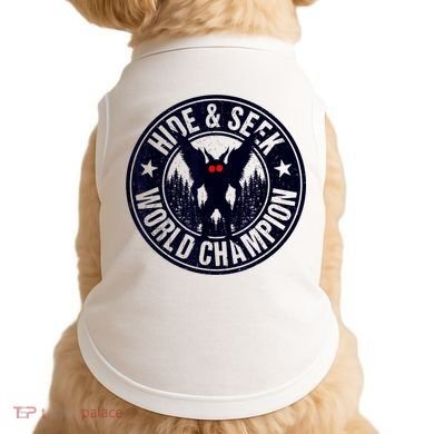 Mothman Hide And Seek World Champion Cool Mothman Silhouette Doggie Tank