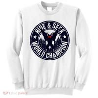 Mothman Hide And Seek World Champion Cool Mothman Silhouette Sweatshirt thumb 0
