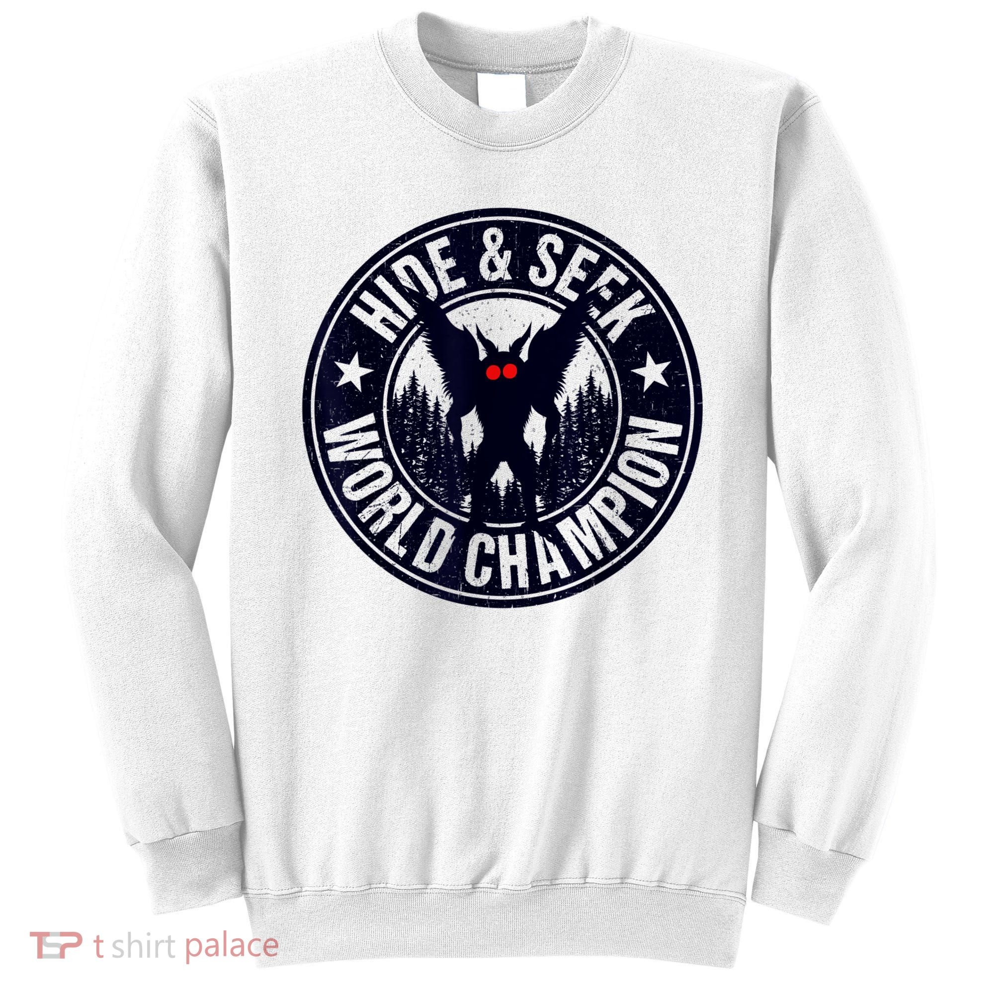 Mothman Hide And Seek World Champion Cool Mothman Silhouette Sweatshirt