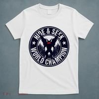 Mothman Hide And Seek World Champion Cool Mothman Silhouette T-Shirt thumb 5