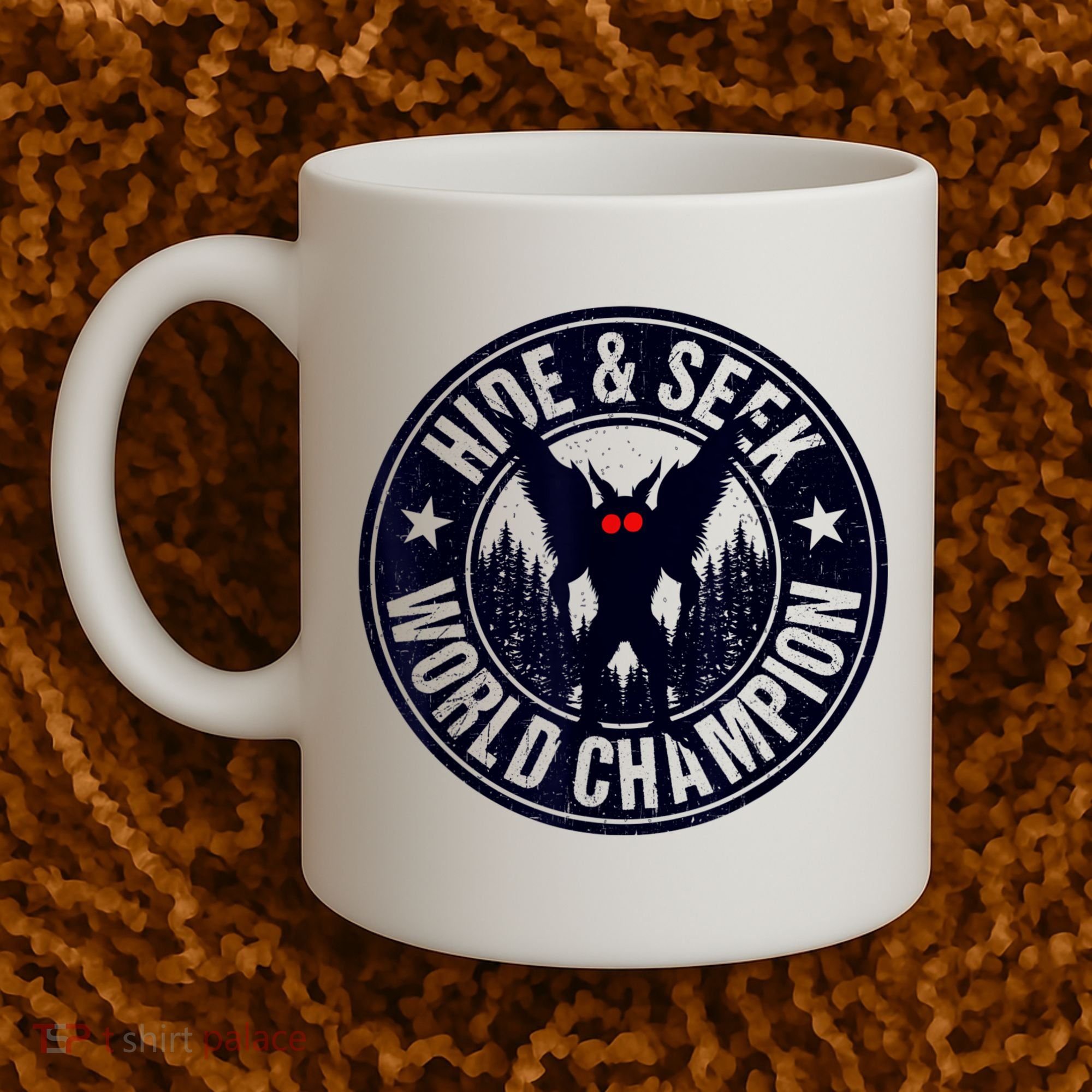 Mothman Hide And Seek World Champion Cool Mothman Silhouette Coffee Mug