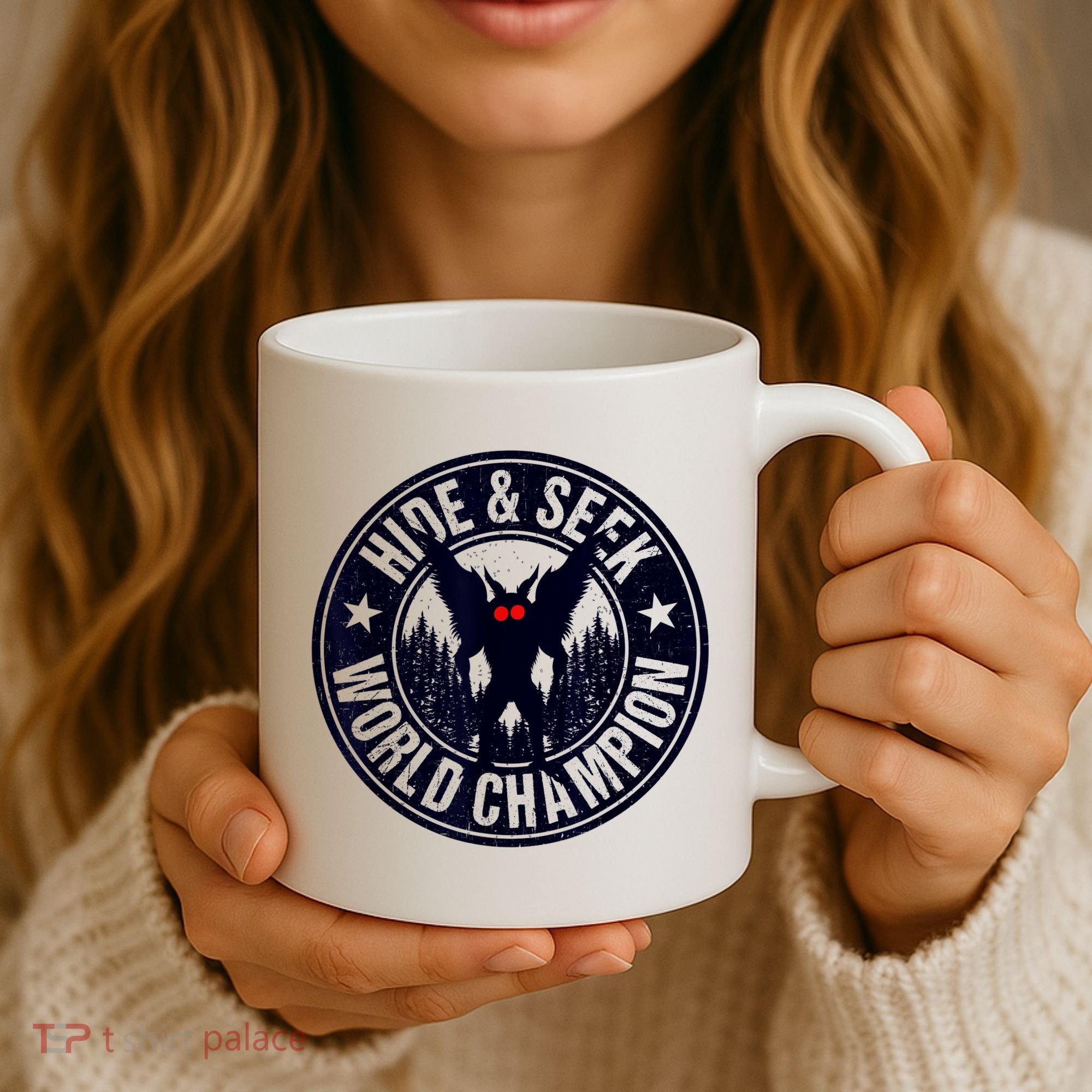 Mothman Hide And Seek World Champion Cool Mothman Silhouette Coffee Mug