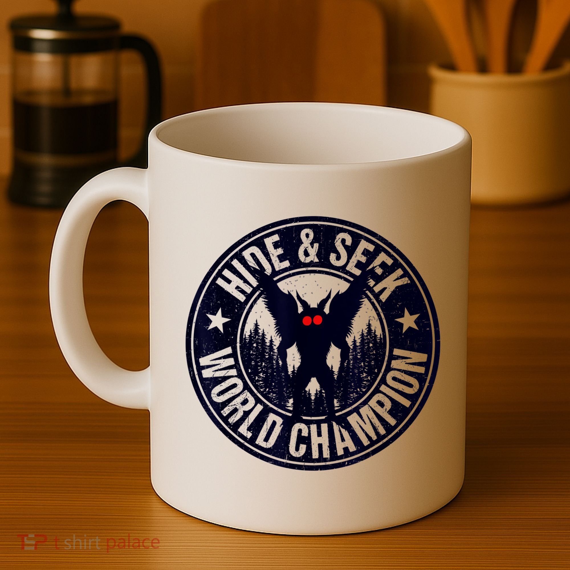 Mothman Hide And Seek World Champion Cool Mothman Silhouette Coffee Mug