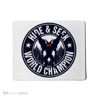 Mothman Hide And Seek World Champion Cool Mothman Silhouette Mousepad