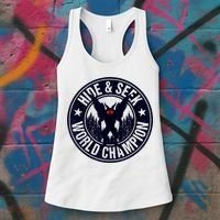 Mothman Hide And Seek World Champion Cool Mothman Silhouette Women's Tank Top thumb 3