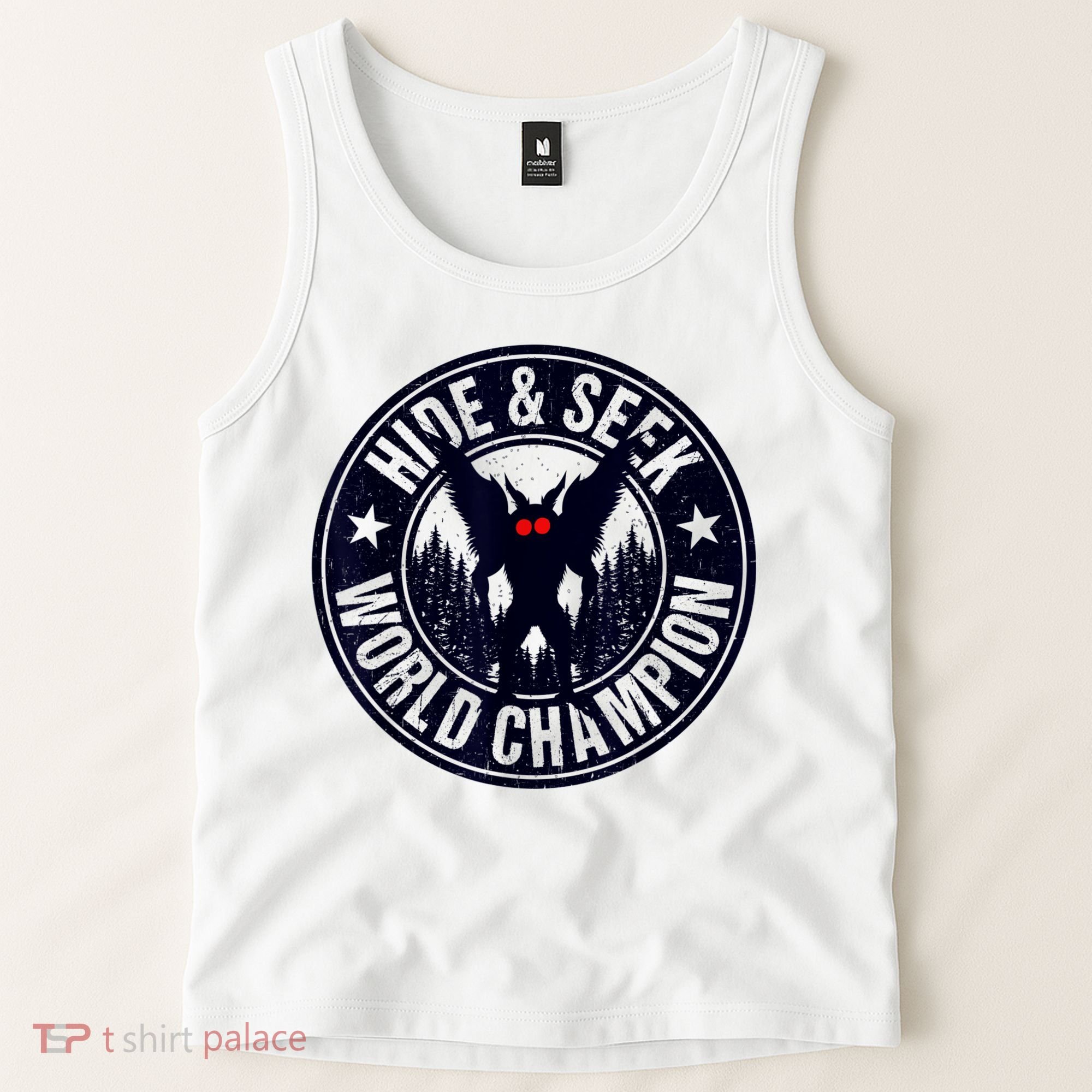 Mothman Hide And Seek World Champion Cool Mothman Silhouette Tank Top