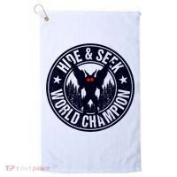 Mothman Hide And Seek World Champion Cool Mothman Silhouette Golf Towel thumb 0