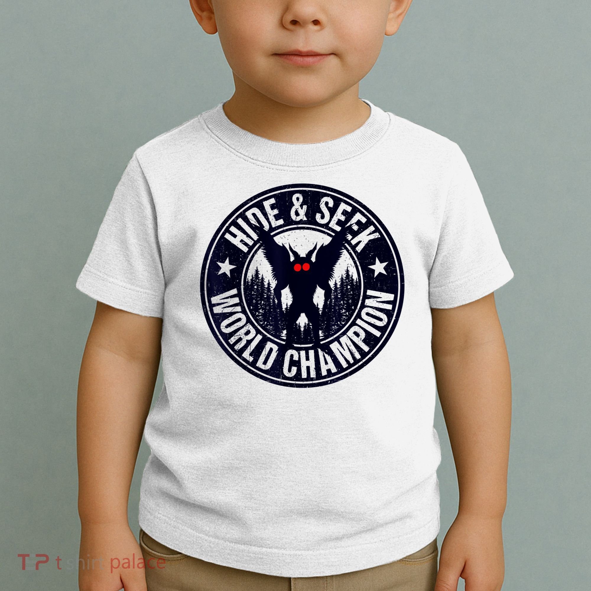 Mothman Hide And Seek World Champion Cool Mothman Silhouette Toddler T-Shirt