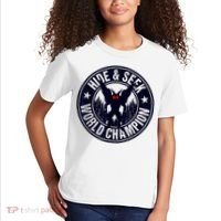 Mothman Hide And Seek World Champion Cool Mothman Silhouette Kids T-Shirt thumb 2