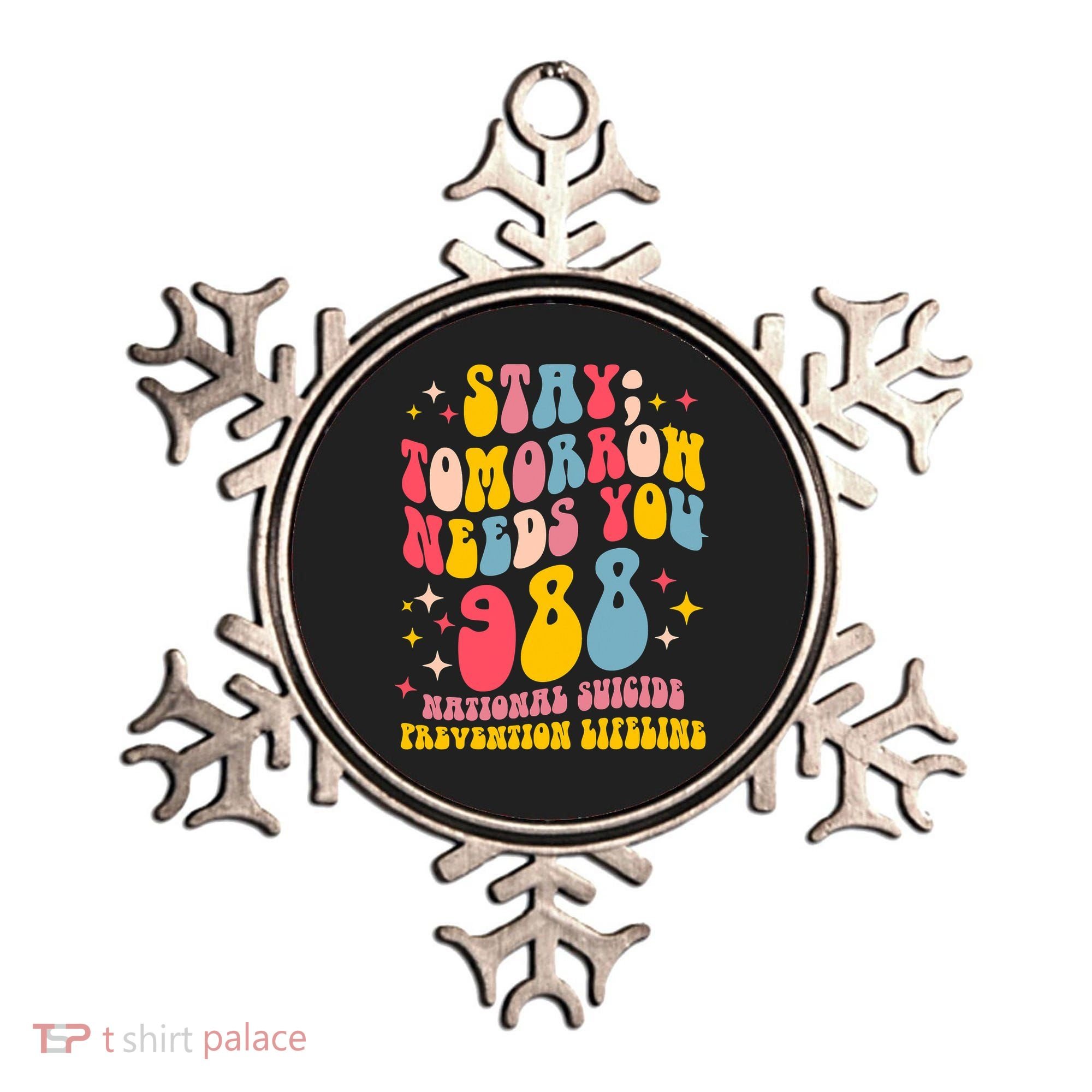 Mental Health Awareness Stay Tomorrow Needs You 988 Ornament