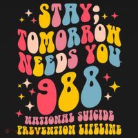 Mental Health Awareness Stay Tomorrow Needs You 988 Ornament thumb 1