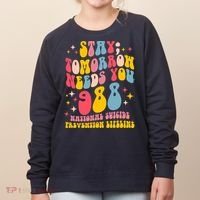 Mental Health Awareness Stay Tomorrow Needs You 988 Women's Sweatshirt thumb 0