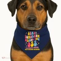 Mental Health Awareness Stay Tomorrow Needs You 988 USA-Made Doggie Bandana thumb 1