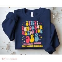 Mental Health Awareness Stay Tomorrow Needs You 988 Sweatshirt thumb 2