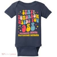 Mental Health Awareness Stay Tomorrow Needs You 988 Baby Bodysuit thumb 0