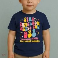 Mental Health Awareness Stay Tomorrow Needs You 988 Toddler T-Shirt thumb 2