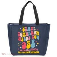 Mental Health Awareness Stay Tomorrow Needs You 988 Tote Bag thumb 0