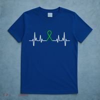 Mental Health Awareness Month Green Ribbon Heartbeat Cool Gift T-Shirt thumb 5