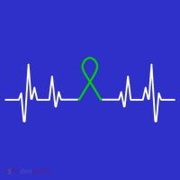 Mental Health Awareness Month Green Ribbon Heartbeat Cool Gift T-Shirt thumb 7