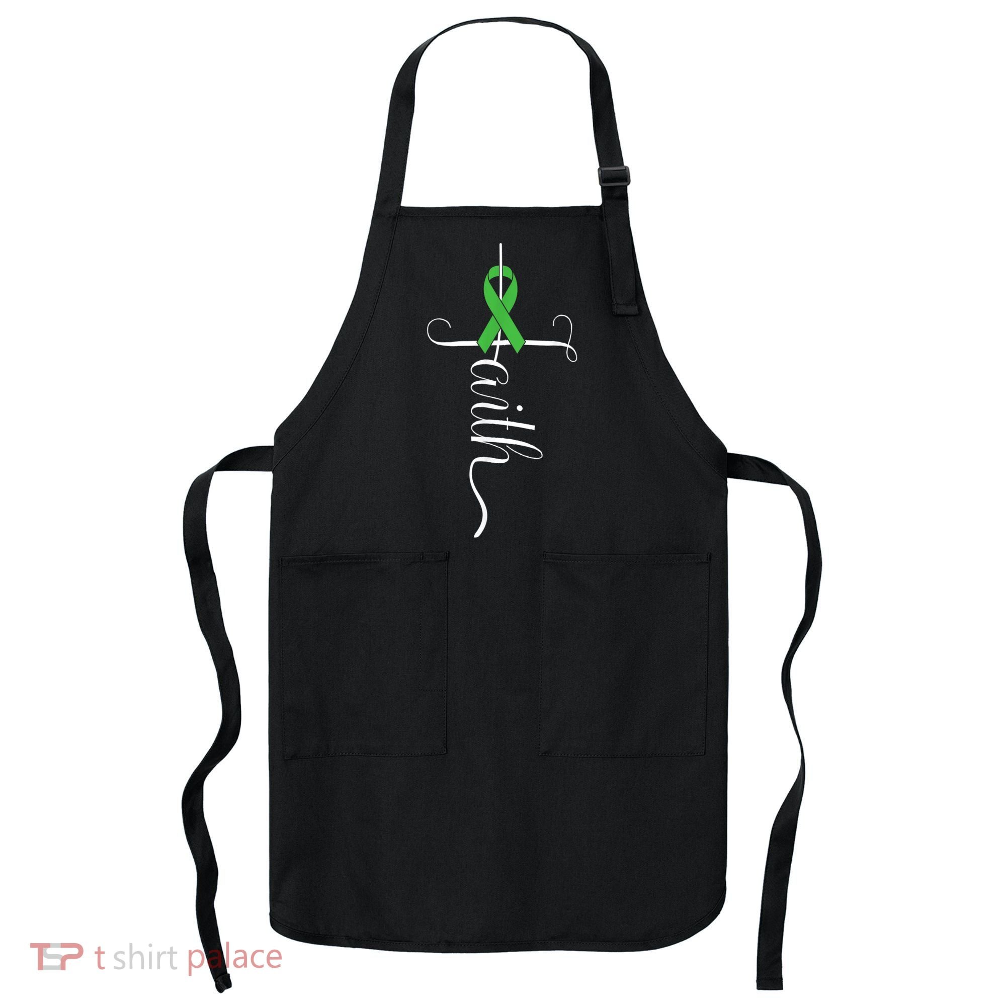 MEntal Health Awareness Green Ribbon Apron