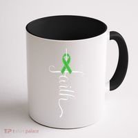 MEntal Health Awareness Green Ribbon Coffee Mug thumb 1