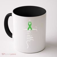 MEntal Health Awareness Green Ribbon Coffee Mug thumb 0