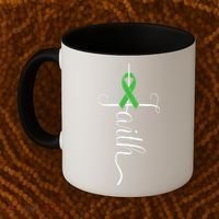 MEntal Health Awareness Green Ribbon Coffee Mug thumb 2