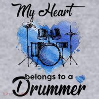 My Heart Belong To A Drummer Women's Sweatshirt thumb 2