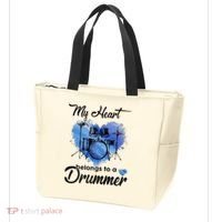 My Heart Belong To A Drummer Tote Bag thumb 3
