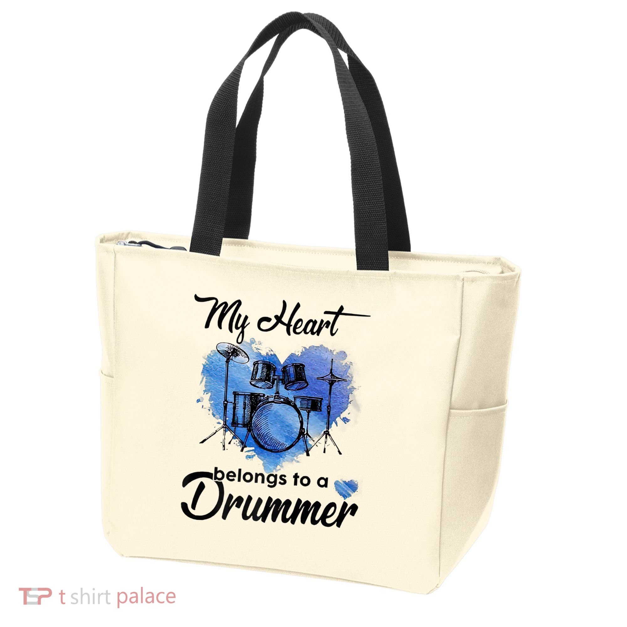 My Heart Belong To A Drummer Tote Bag