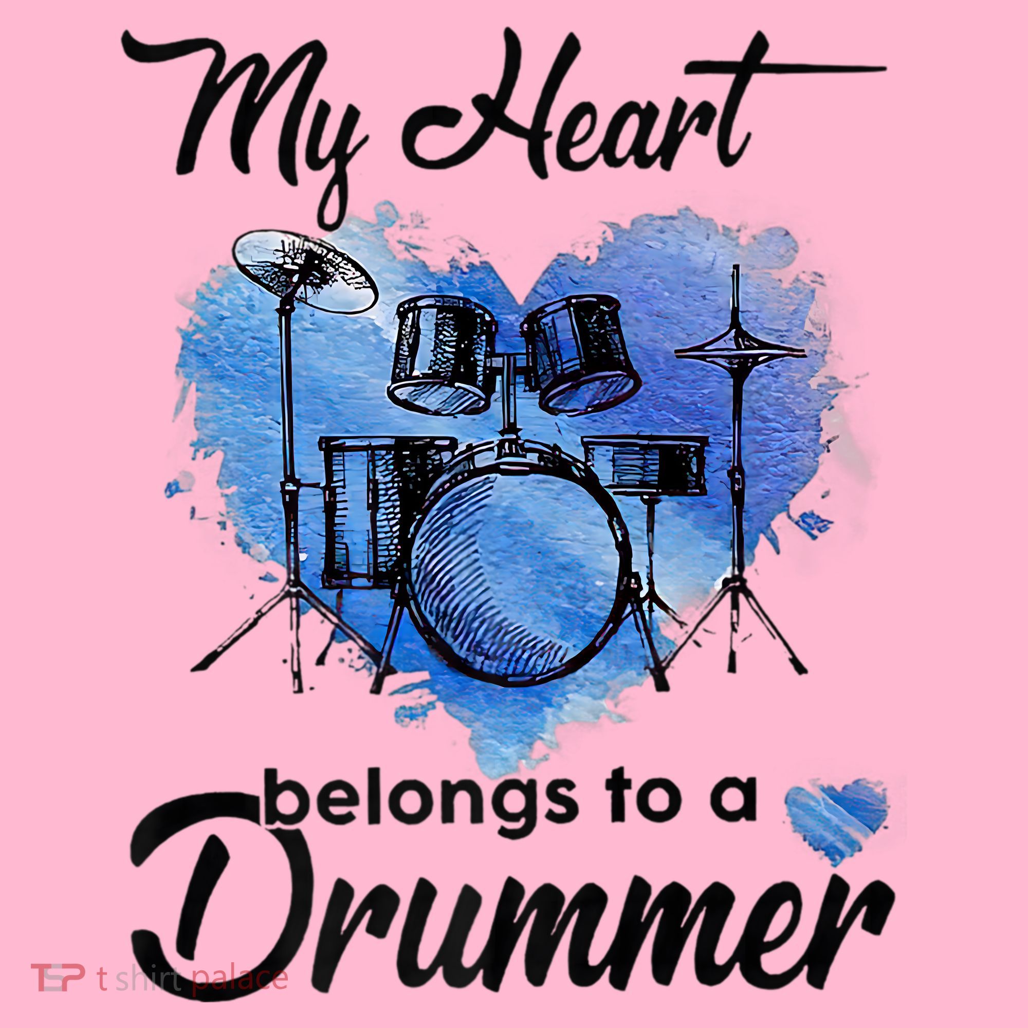 My Heart Belong To A Drummer Coaster