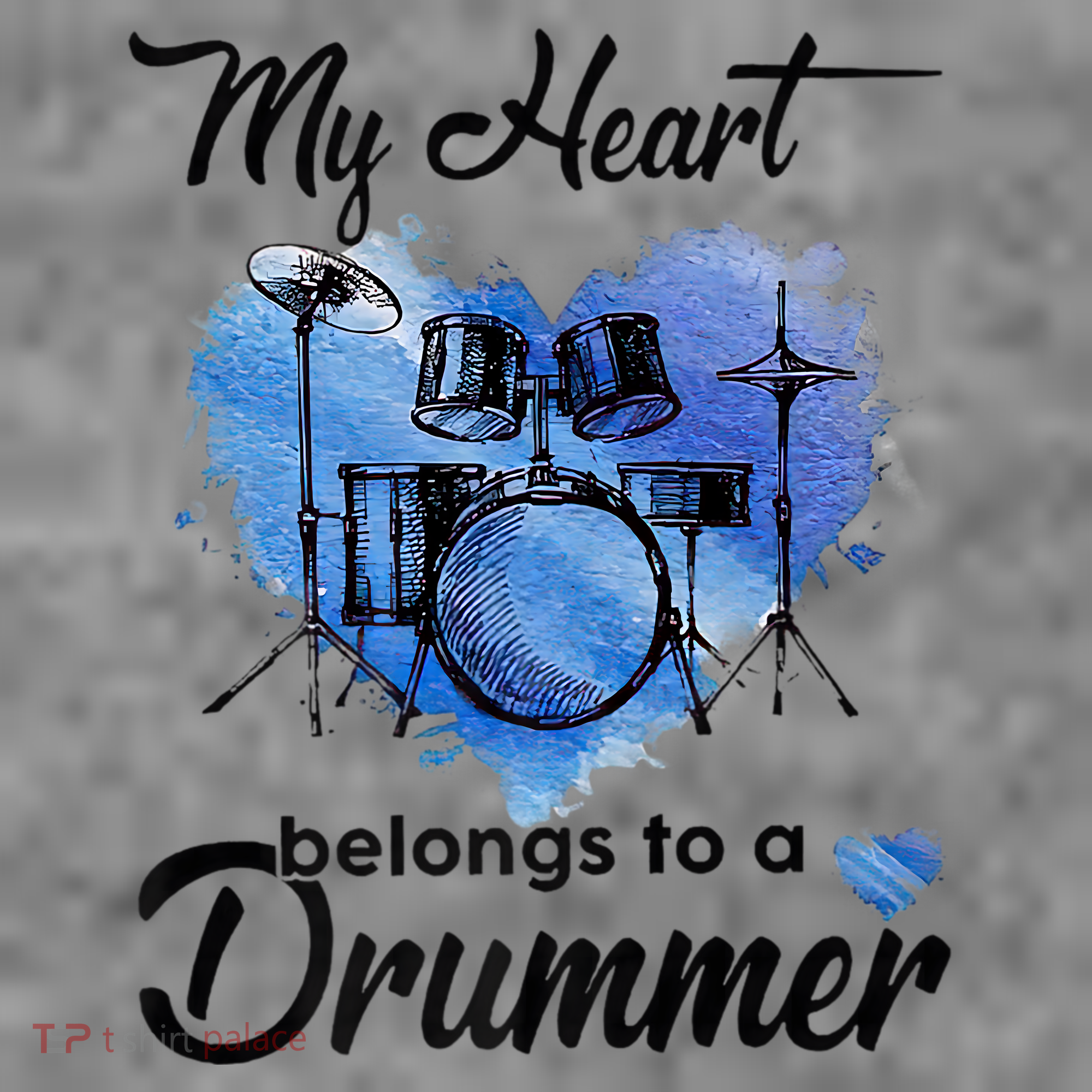 My Heart Belong To A Drummer Toddler Hoodie