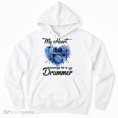 My Heart Belong To A Drummer Hoodie