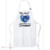 My Heart Belong To A Drummer Apron thumb 0