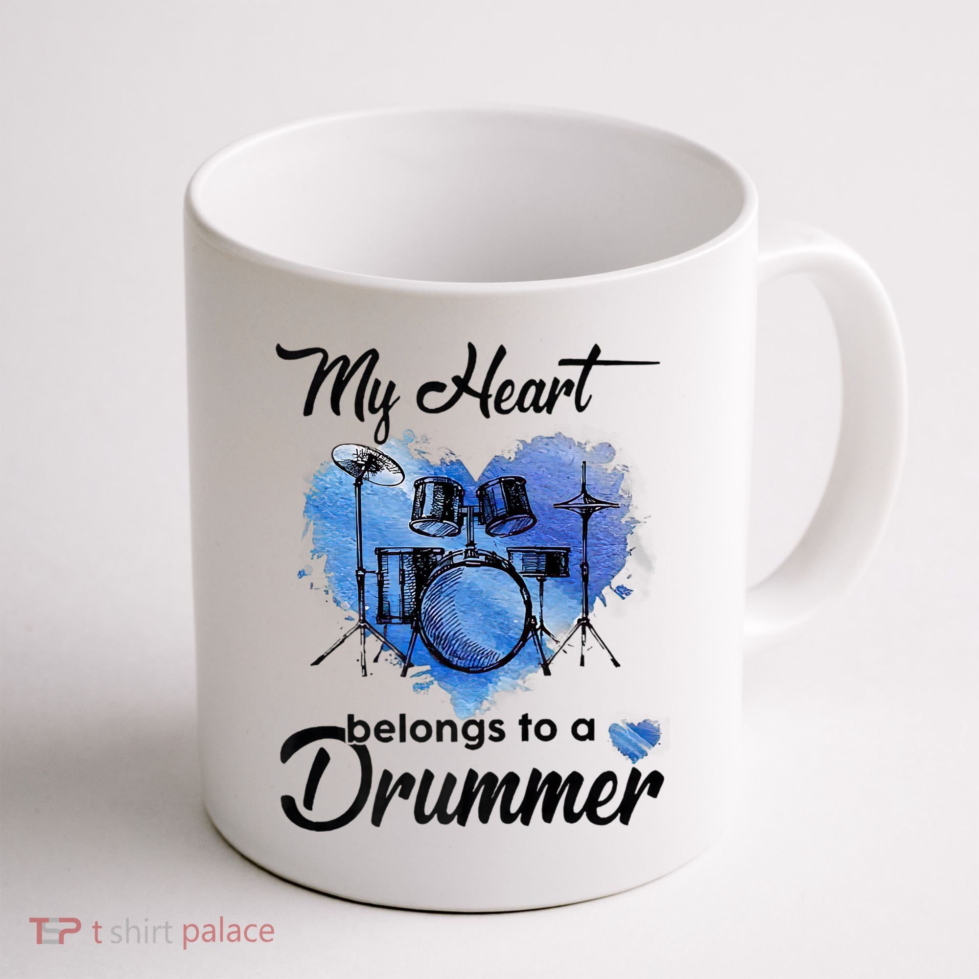 My Heart Belong To A Drummer Coffee Mug