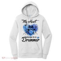My Heart Belong To A Drummer Women's Hoodie thumb 0