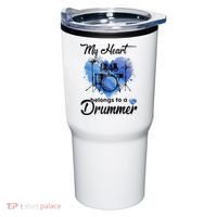 My Heart Belong To A Drummer Tumbler thumb 0