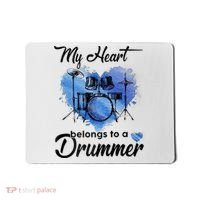 My Heart Belong To A Drummer Mousepad thumb 0