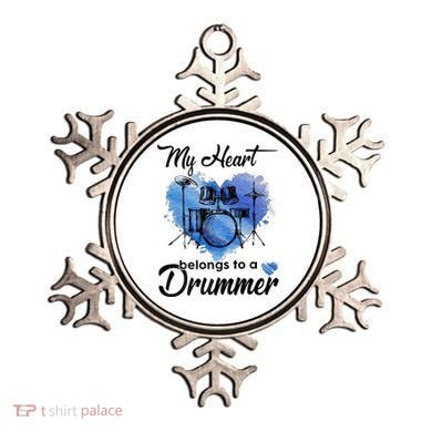 My Heart Belong To A Drummer Ornament