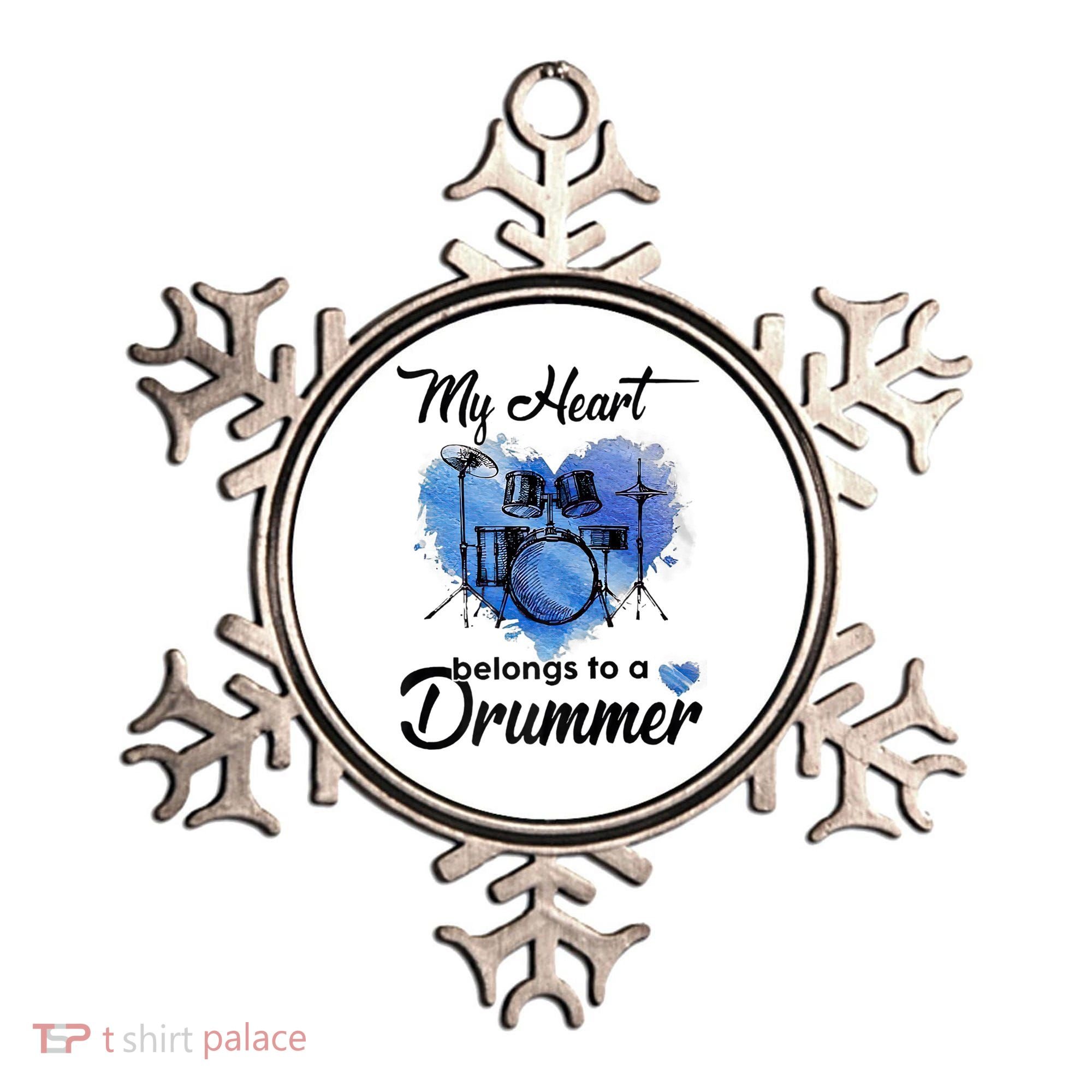 My Heart Belong To A Drummer Ornament