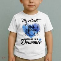 My Heart Belong To A Drummer Toddler T-Shirt thumb 2
