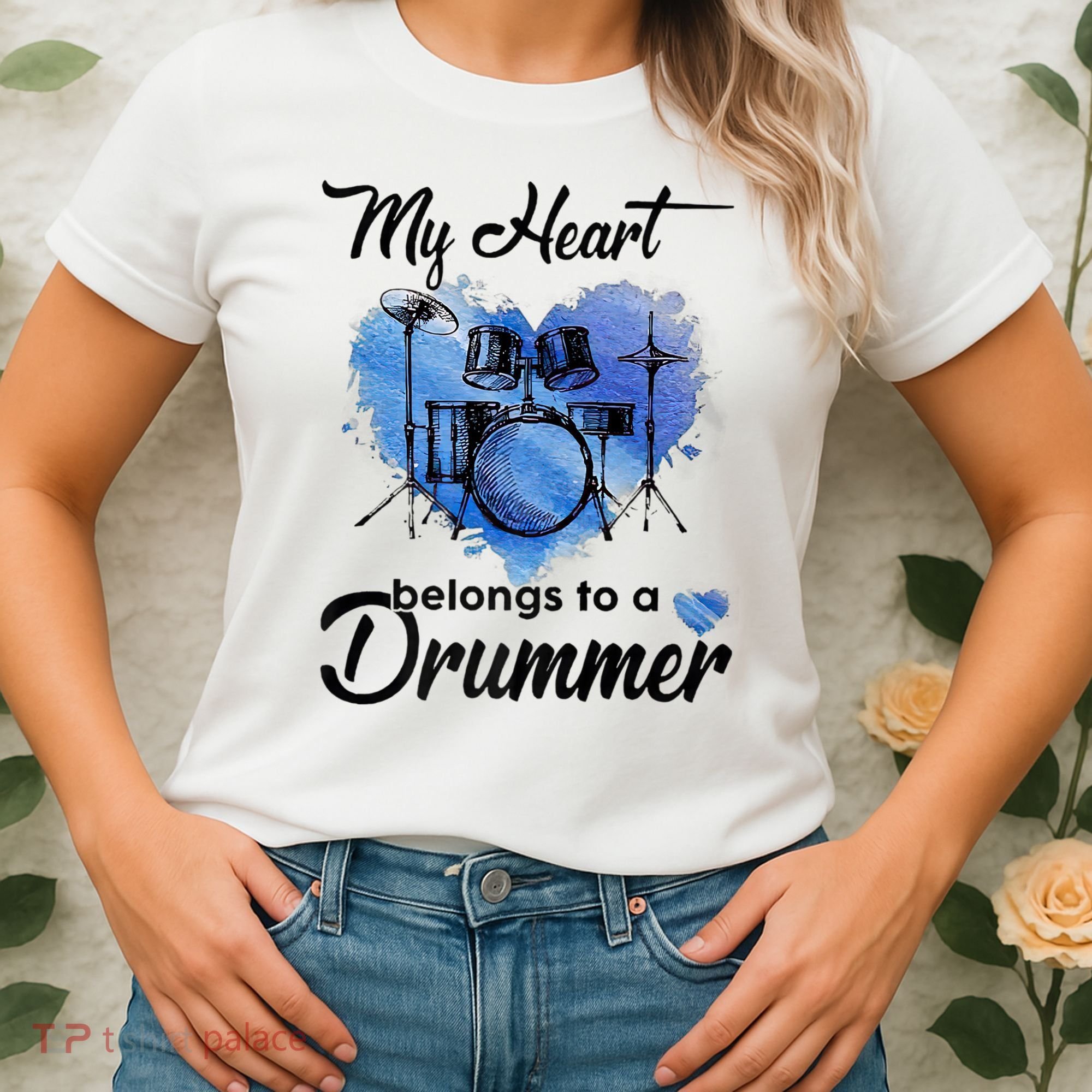 My Heart Belong To A Drummer Women's T-Shirt