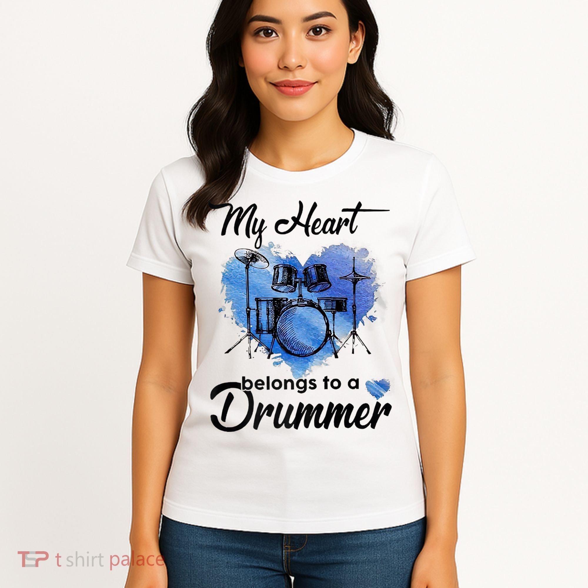 My Heart Belong To A Drummer Women's T-Shirt